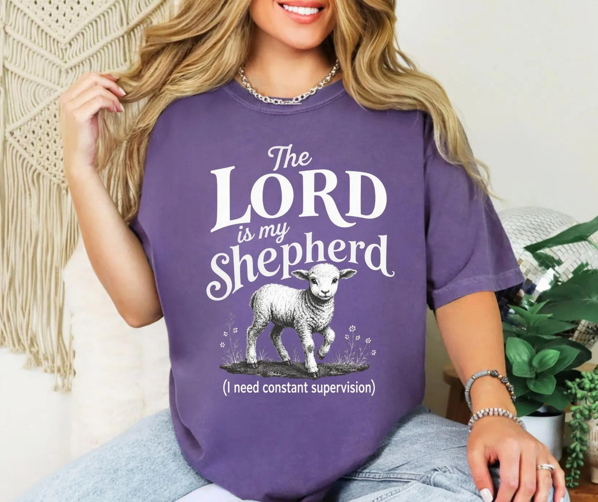 Comfort Colors Psalm 23 Shirt, Christian Lamb Tee, Faith Apparel, Funny Shepherd Graphic
