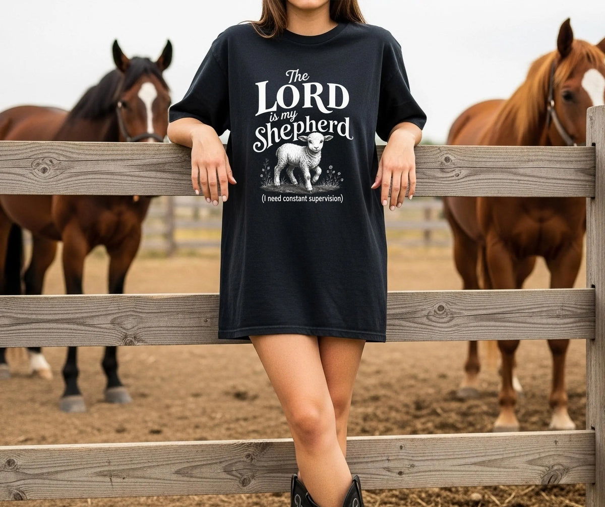 Comfort Colors Psalm 23 Shirt, Christian Lamb Tee, Faith Apparel, Funny Shepherd Graphic