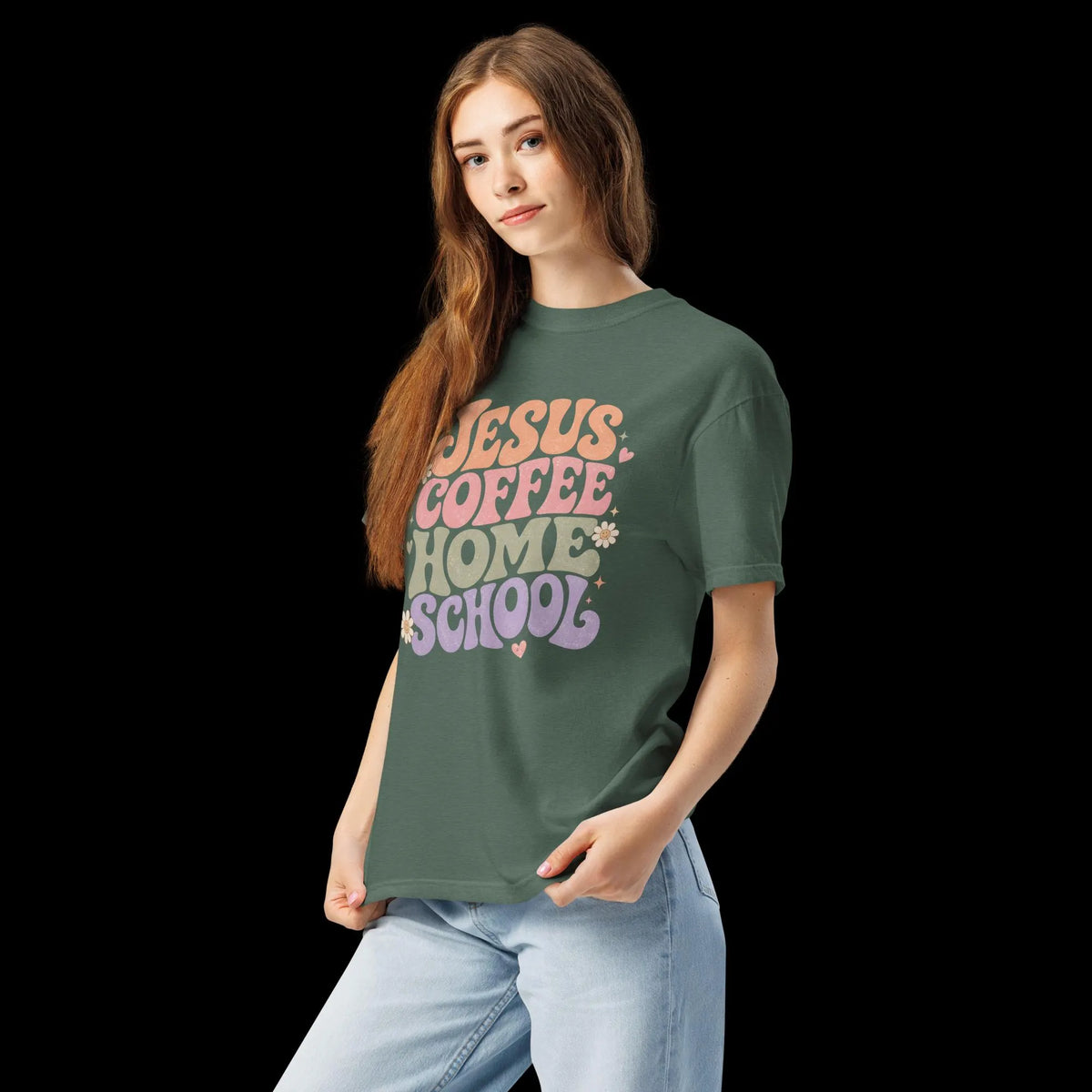 Jesus Coffee Homeschool Mom Comfort Colors® T-Shirt