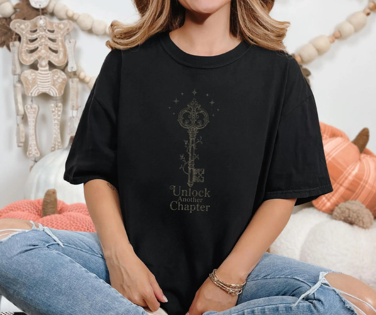 Comfort Colors 1717 Shirt, Vintage Key Graphic Tee, American Gothic Literary Shirt