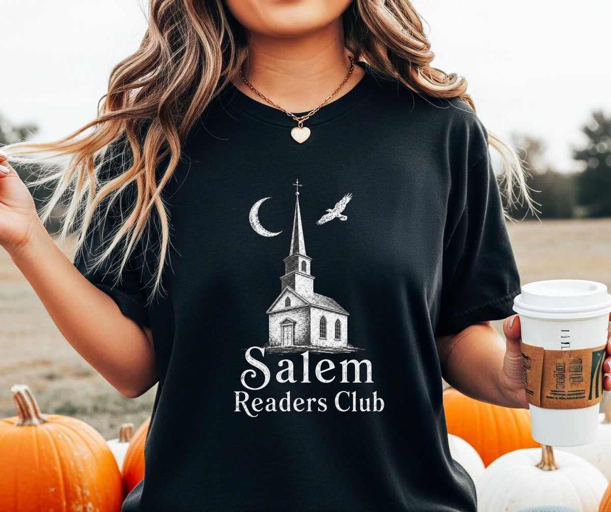 Salem Readers Club Comfort Colors Shirt, Gothic Literature Tee, Vintage Church Graphic