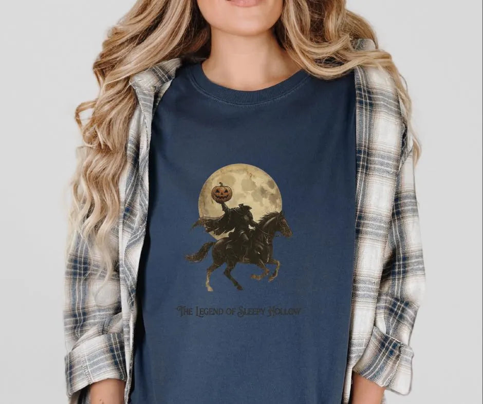 Legend of Sleepy Hollow Shirt, Headless Horseman Gothic Literature Tee