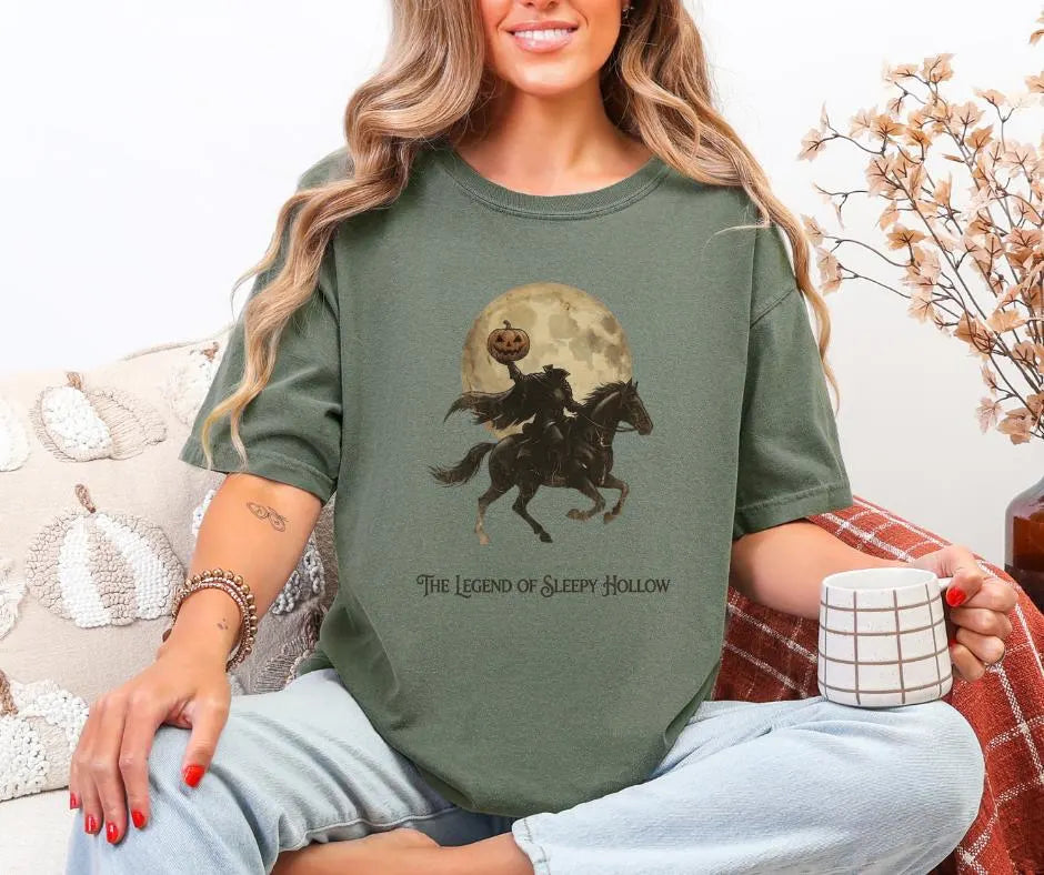 Legend of Sleepy Hollow Shirt, Headless Horseman Gothic Literature Tee