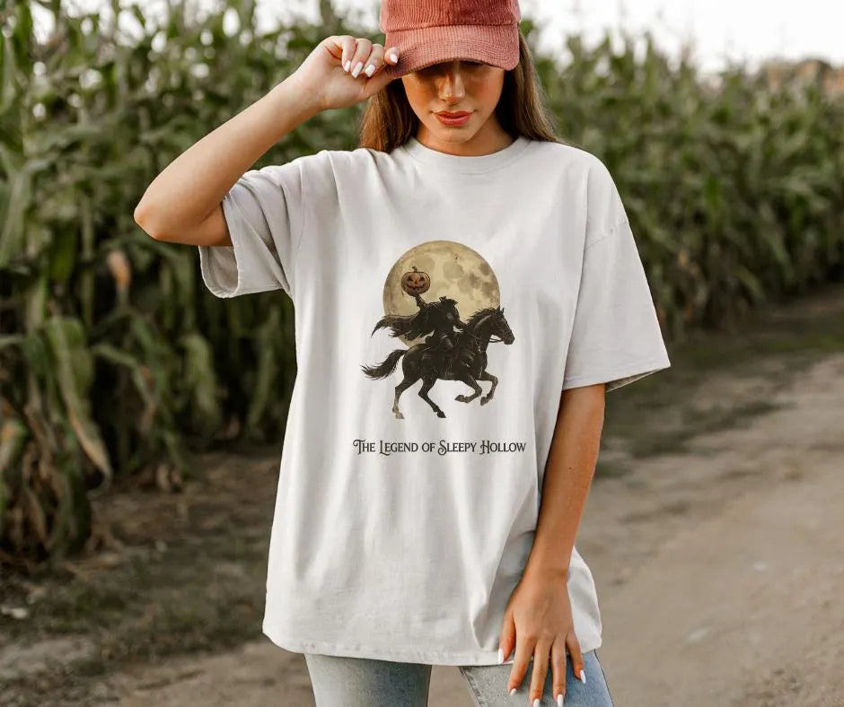 Legend of Sleepy Hollow Shirt, Headless Horseman Gothic Literature Tee