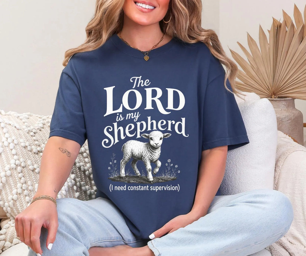Comfort Colors Psalm 23 Shirt, Christian Lamb Tee, Faith Apparel, Funny Shepherd Graphic