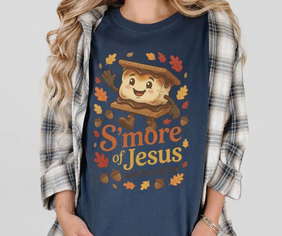 Comfort Colors S'mores Jesus Christian Camp Shirt, Faith Tee