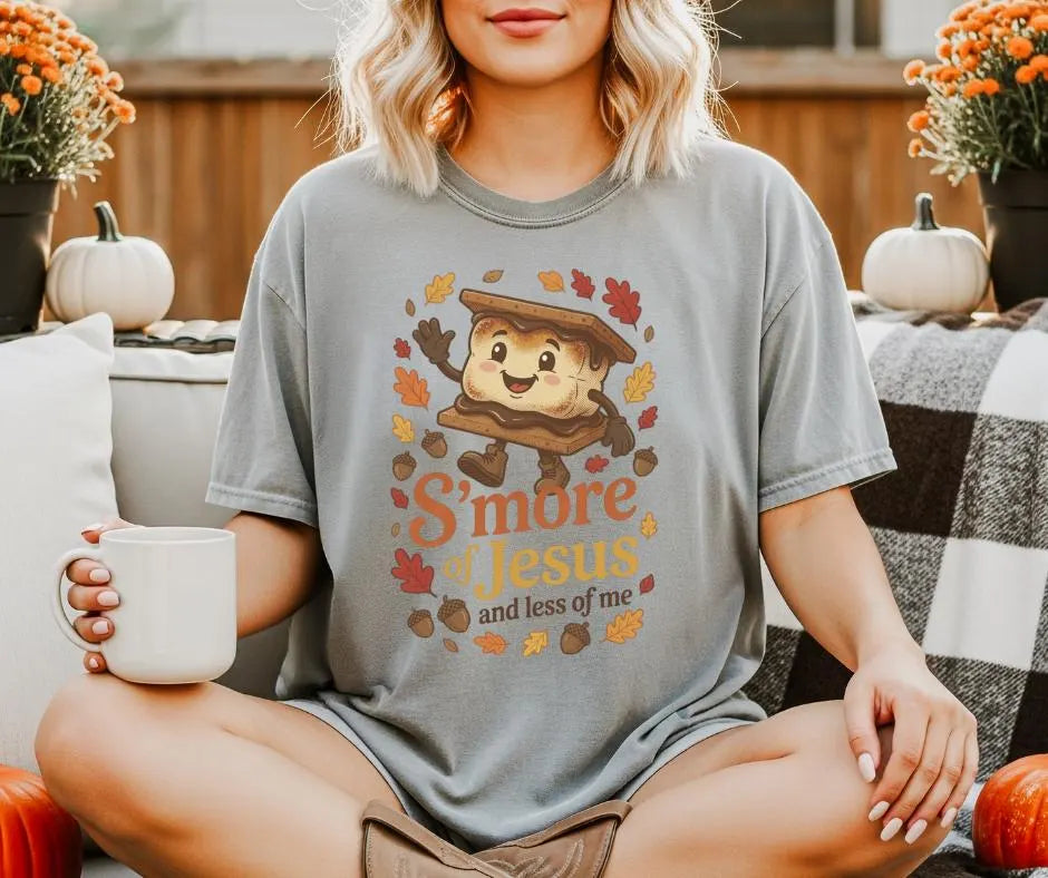 Comfort Colors S'mores Jesus Christian Camp Shirt, Faith Tee