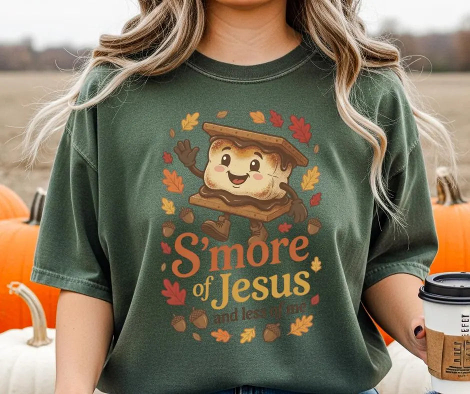 Comfort Colors S'mores Jesus Christian Camp Shirt, Faith Tee