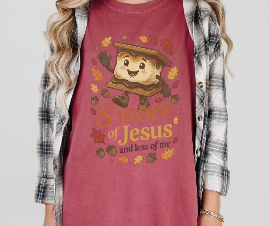 Comfort Colors S'mores Jesus Christian Camp Shirt, Faith Tee