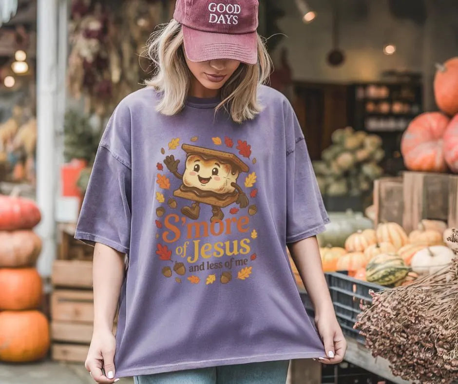 Comfort Colors S'mores Jesus Christian Camp Shirt, Faith Tee