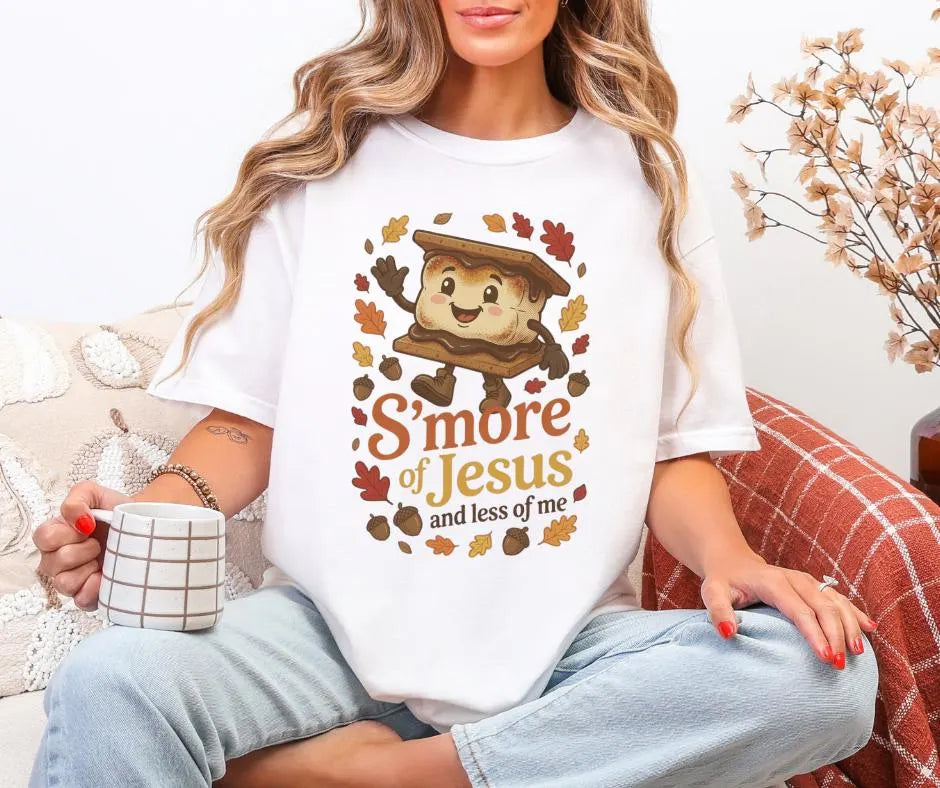 Comfort Colors S'mores Jesus Christian Camp Shirt, Faith Tee