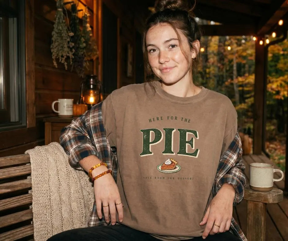 Here for the Pie Comfort Colors® Thanksgiving Shirt