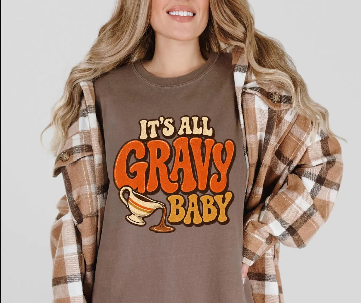 It’s All Gravy Baby Comfort Colors® Thanksgiving Shirt