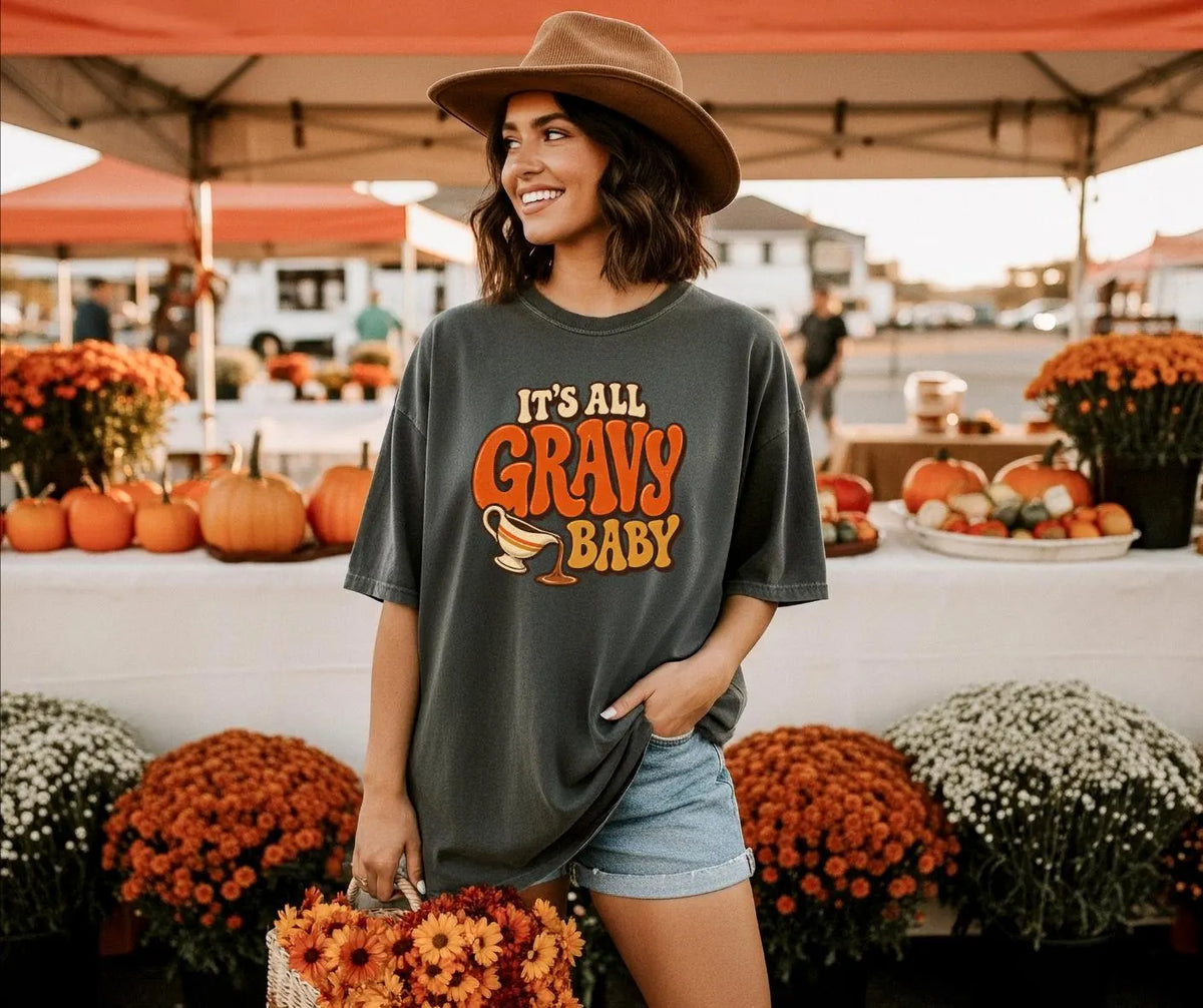 It’s All Gravy Baby Comfort Colors® Thanksgiving Shirt