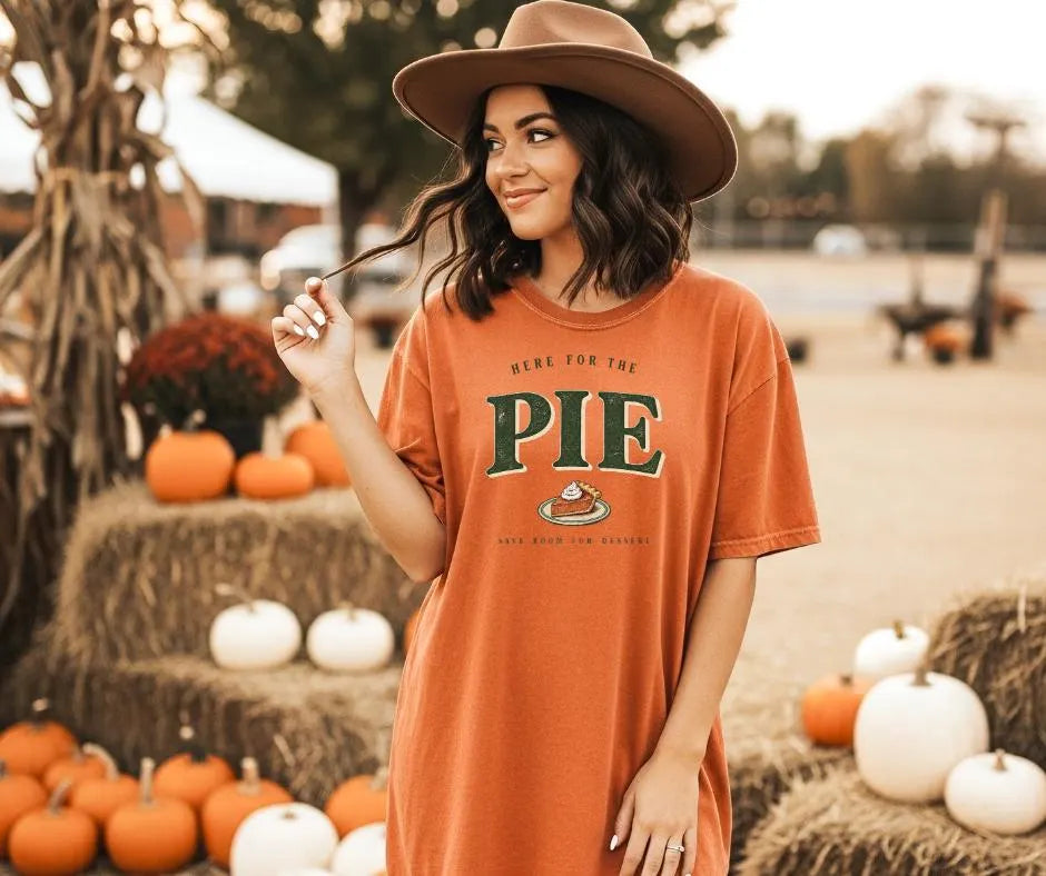 Here for the Pie Comfort Colors® Thanksgiving Shirt