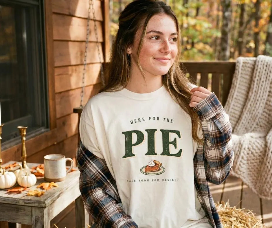Here for the Pie Comfort Colors® Thanksgiving Shirt