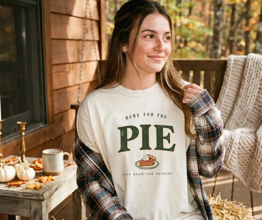 Here for the Pie Comfort Colors® Thanksgiving Shirt