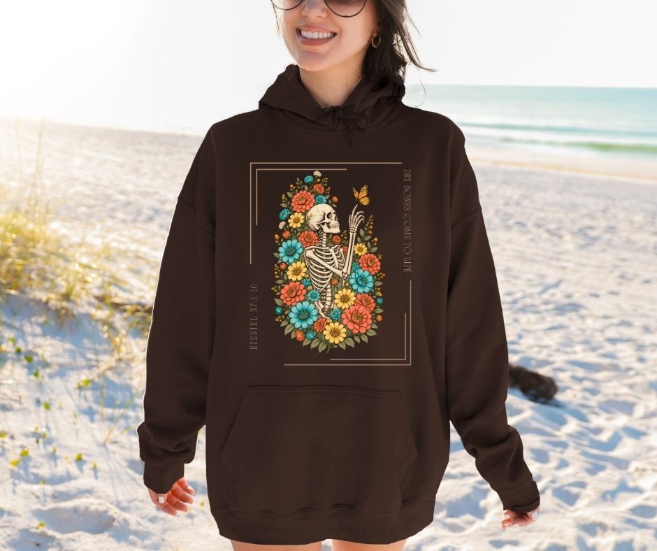 Dry Bones Come to Life Ezekiel 37 Gildan® 18500 Christian Hoodie
