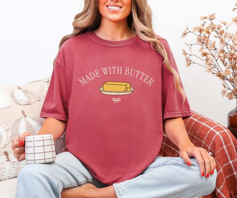 Made With Butter Comfort Colors® 1717 Baking Shirt