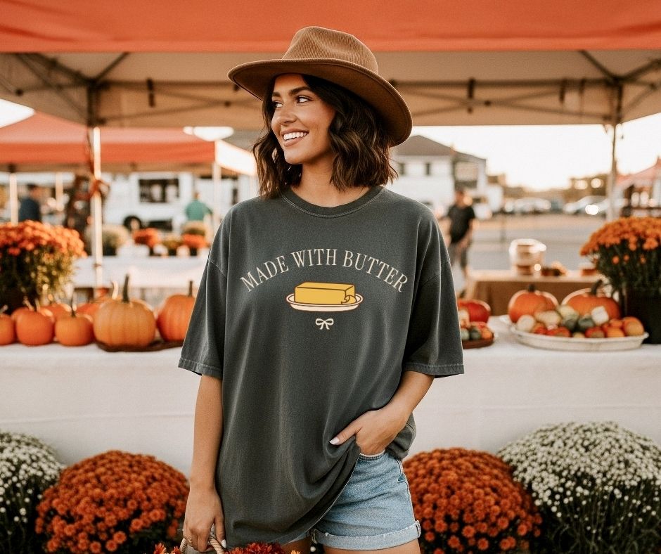 Made With Butter Comfort Colors® 1717 Baking Shirt