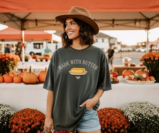 Made With Butter Comfort Colors® 1717 Baking Shirt