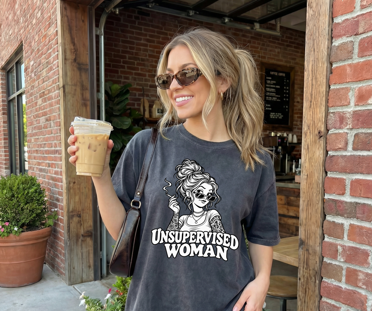 Unsupervised Woman Comfort Colors® 1717 Graphic Tee