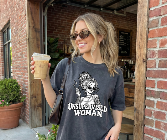 Unsupervised Woman Comfort Colors® 1717 Graphic Tee