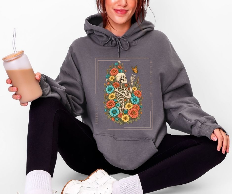 Dry Bones Come to Life Ezekiel 37 Gildan® 18500 Christian Hoodie