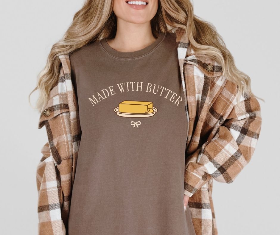 Made With Butter Comfort Colors® 1717 Baking Shirt