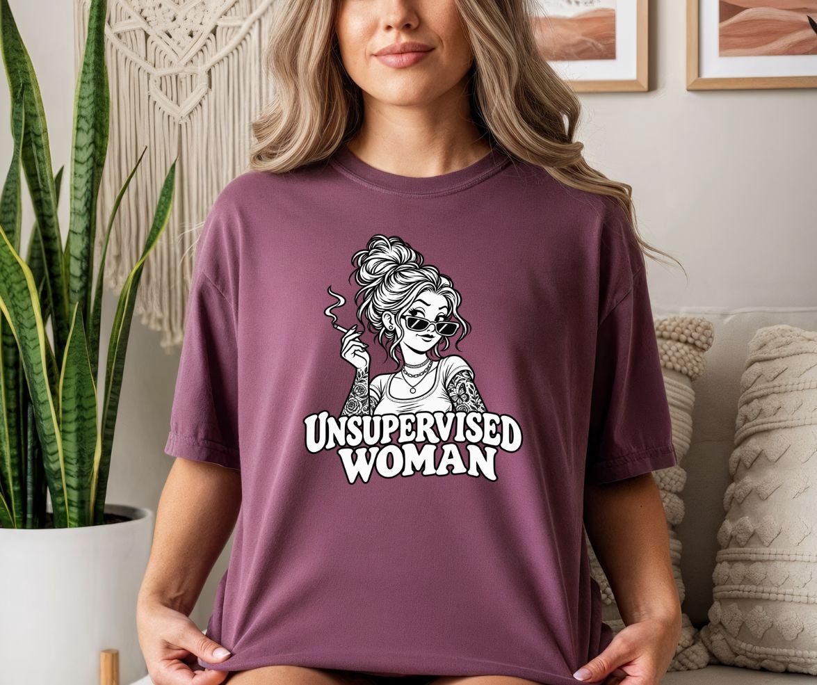 Unsupervised Woman Comfort Colors® 1717 Graphic Tee