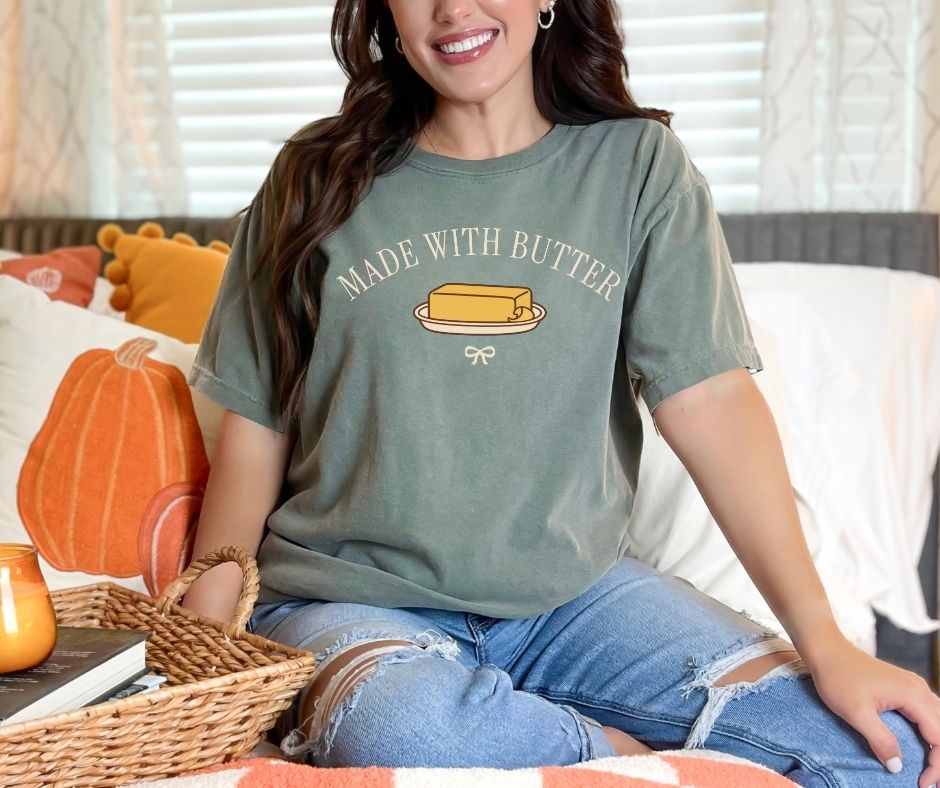 Made With Butter Comfort Colors® 1717 Baking Shirt