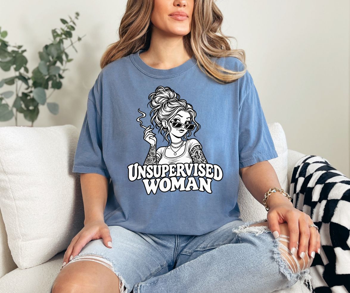 Unsupervised Woman Comfort Colors® 1717 Graphic Tee