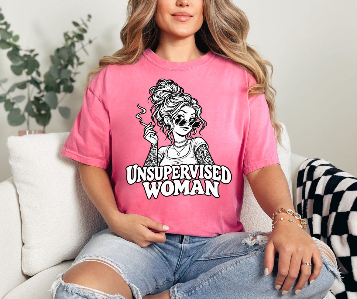 Unsupervised Woman Comfort Colors® 1717 Graphic Tee