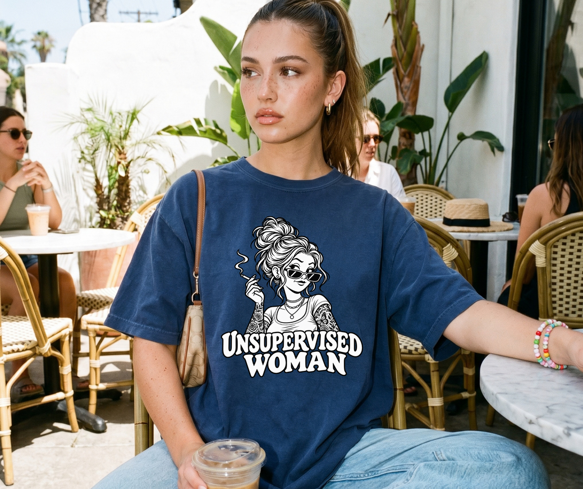 Unsupervised Woman Comfort Colors® 1717 Graphic Tee