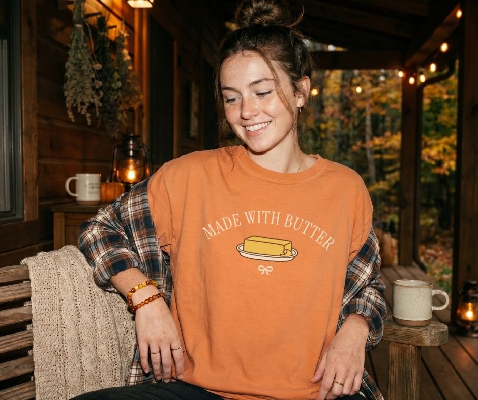 Made With Butter Comfort Colors® 1717 Baking Shirt