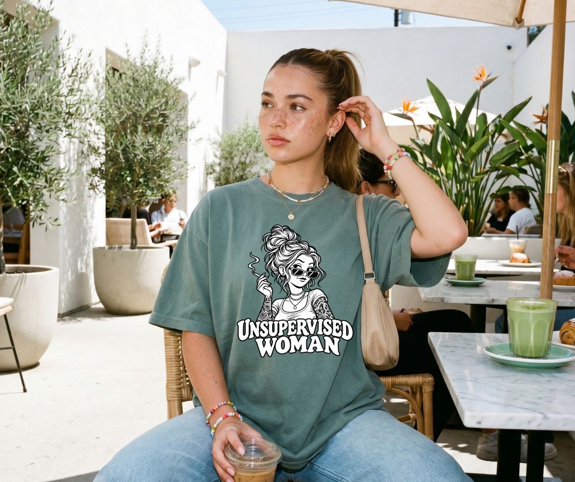 Unsupervised Woman Comfort Colors® 1717 Graphic Tee