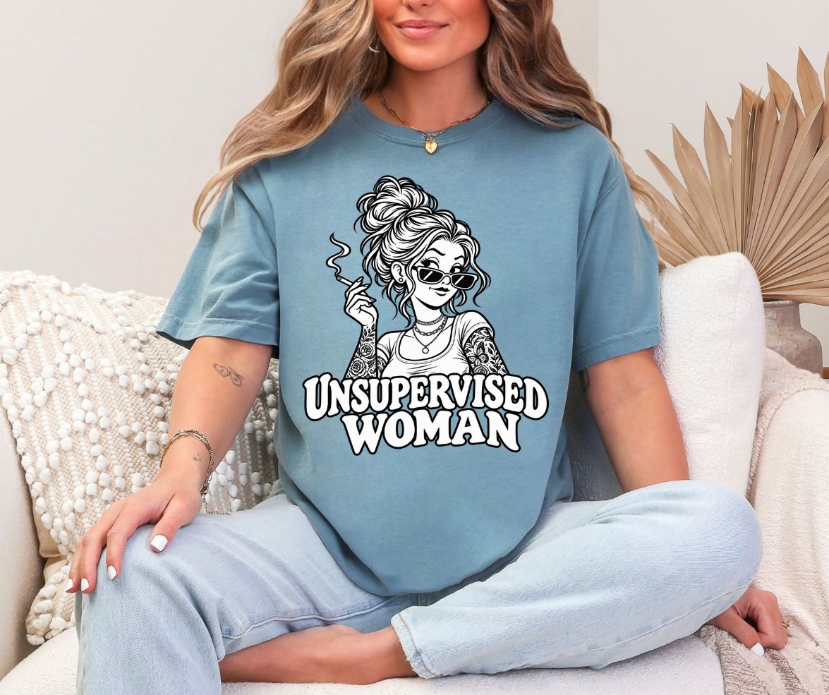 Unsupervised Woman Comfort Colors® 1717 Graphic Tee