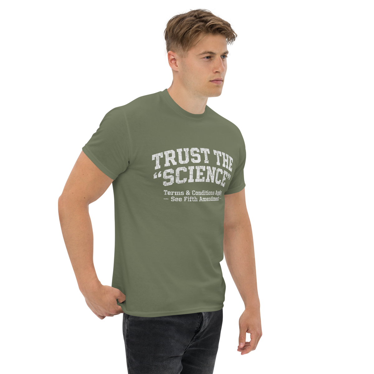 Trust Science T-Shirt | Funny Political Sarcastic Tee (Gildan 5000)