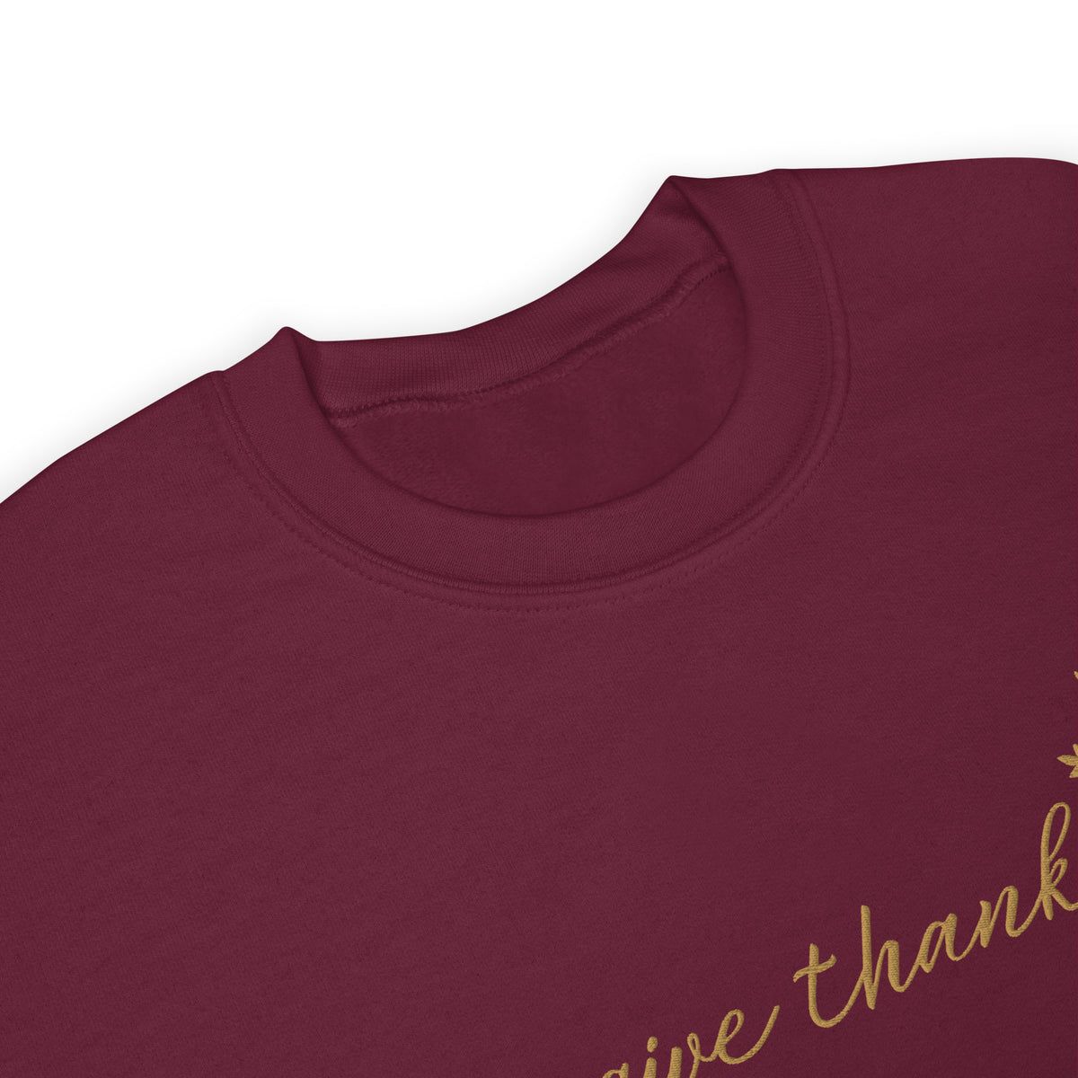 Give Thanks Embroidered Gildan® 18000 Thanksgiving Sweatshirt
