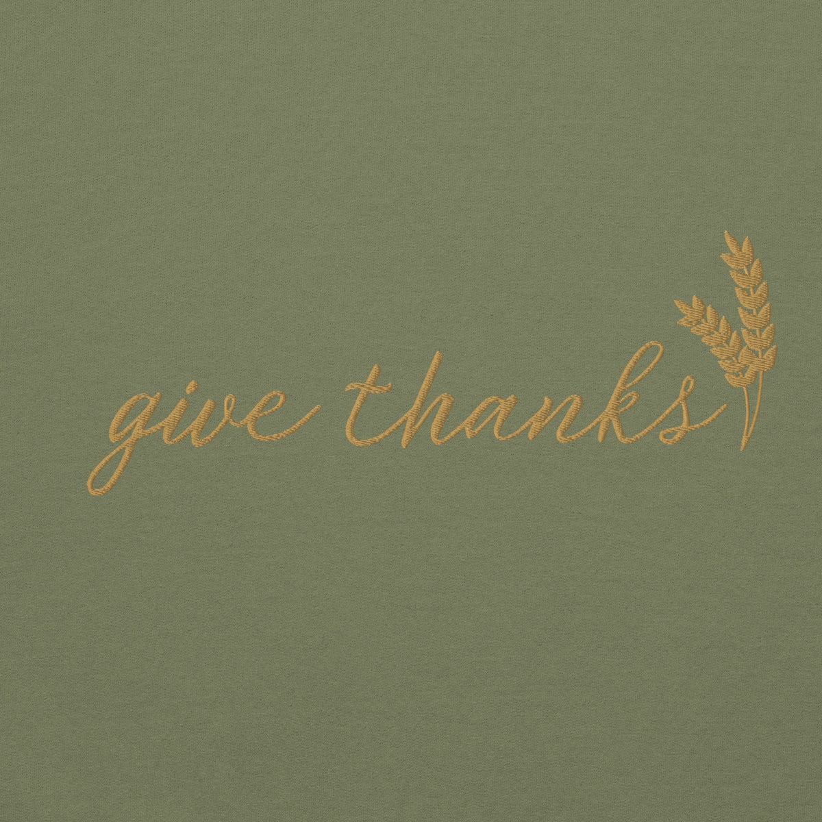 Give Thanks Embroidered Gildan® 18000 Thanksgiving Sweatshirt