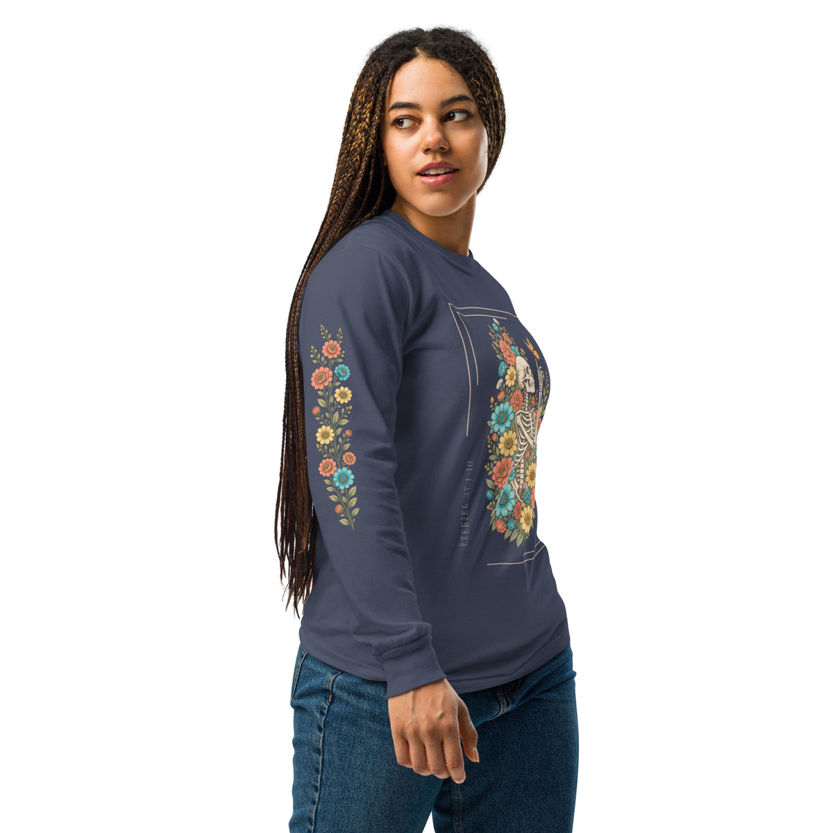 Dry Bones Come to Life Ezekiel 37:10 Comfort Colors® 6014 Long Sleeve Shirt