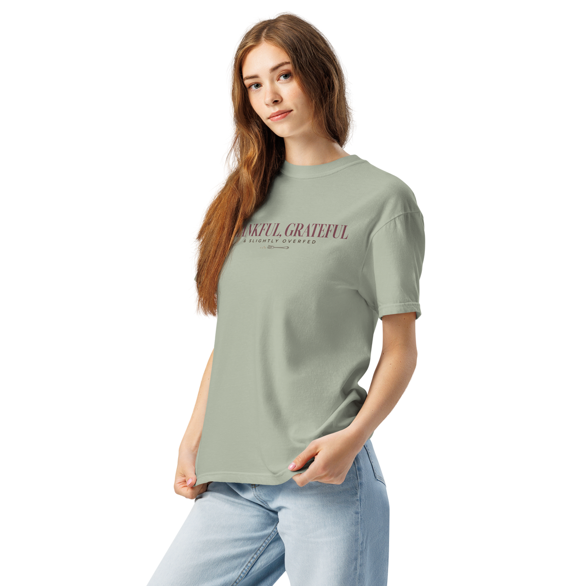 Thankful, Grateful & Slightly Overfed Comfort Colors® Shirt