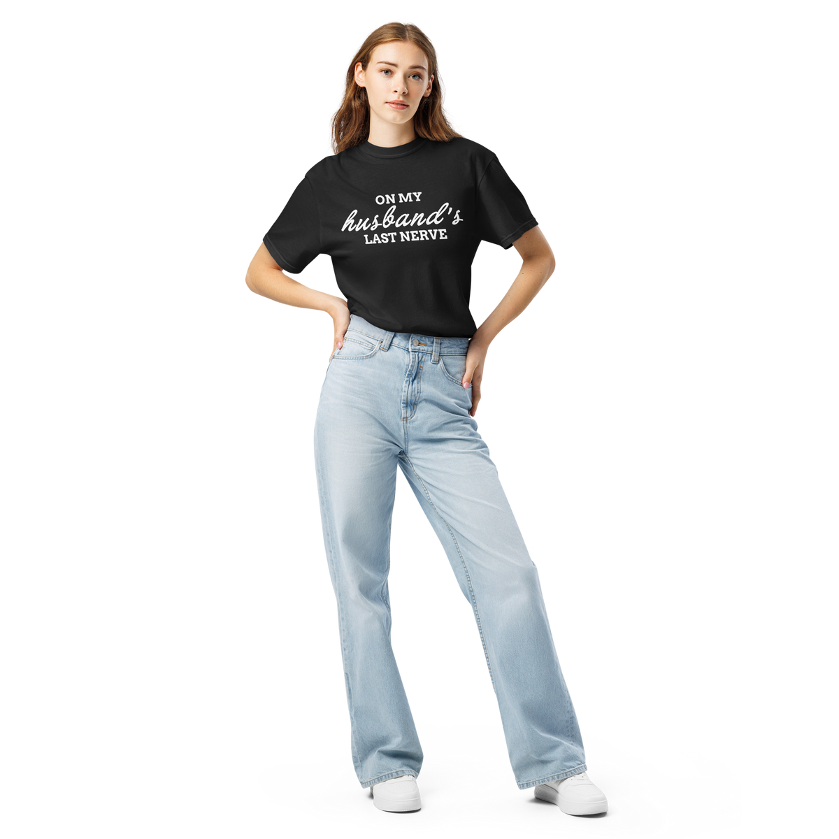 Comfort Colors 1717 Shirt, On Husband's Last Nerve Funny Wife Tee