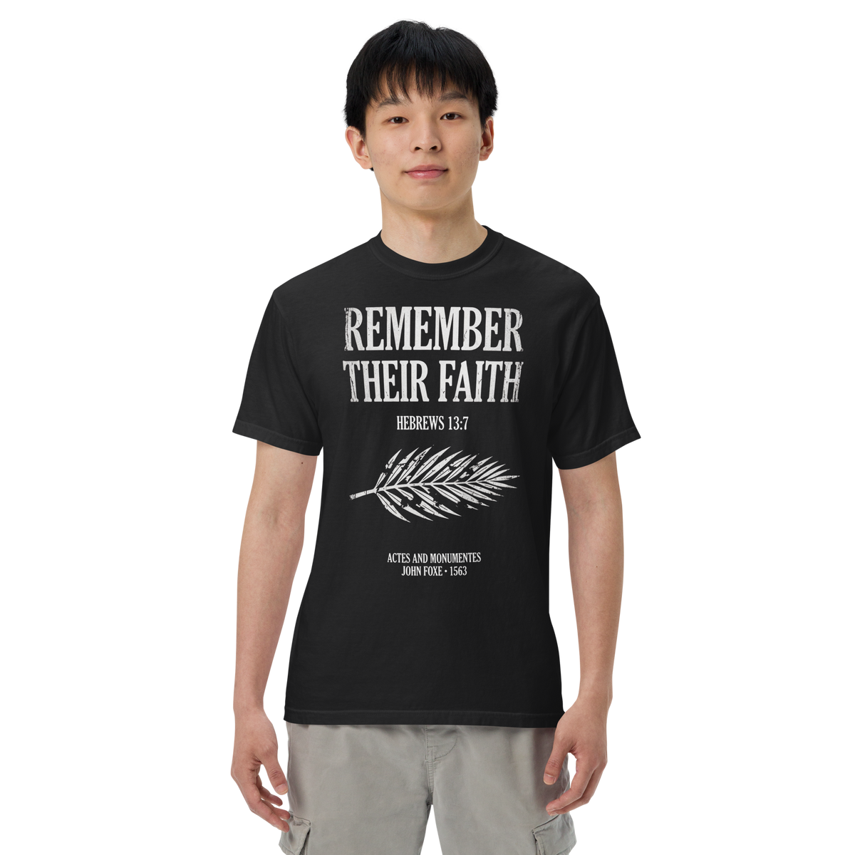 Remember Their Faith Christian T-Shirt, Hebrews 13:7, John Foxe History Tee
