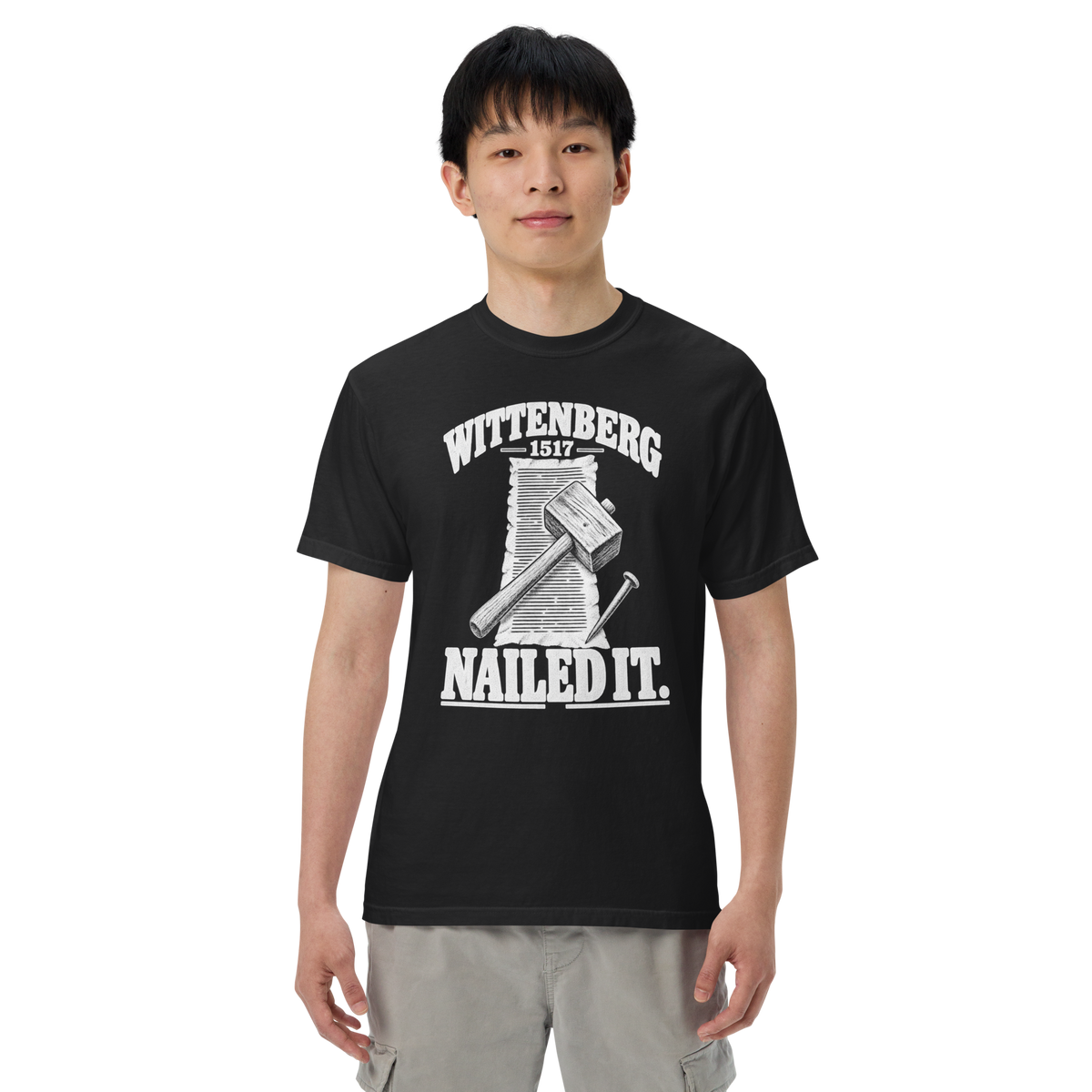 Wittenberg 1517 Nailed It Comfort Colors® Christian Shirt