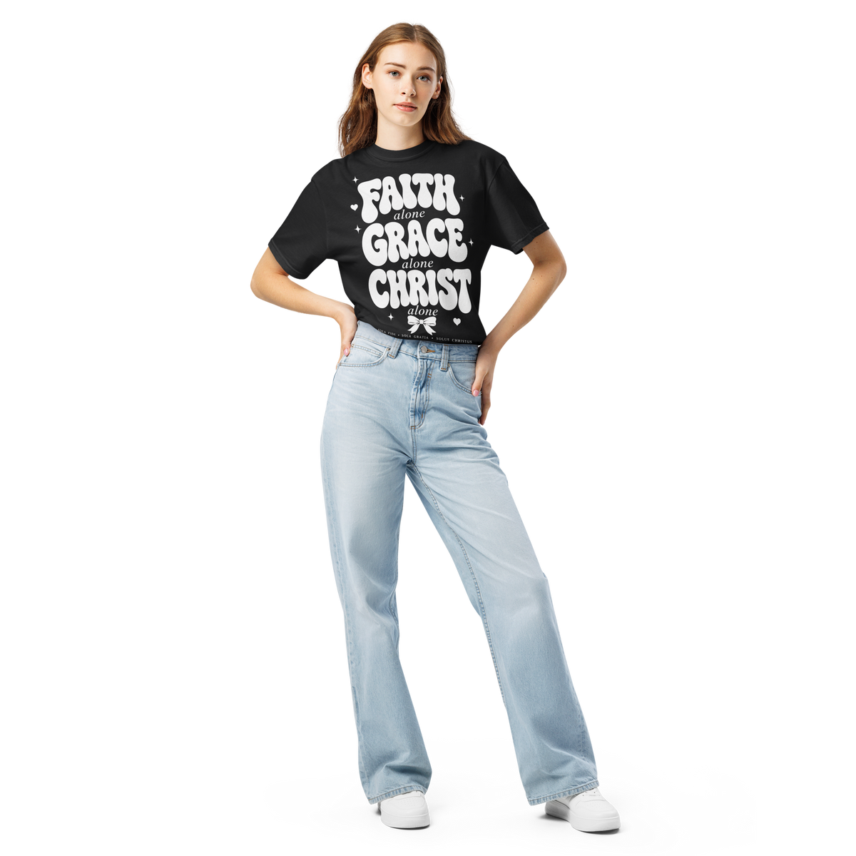 Faith Grace Christ Alone Comfort Colors 1717 Shirt, Christian Shirt, Sola Fide Sola Gratia Solus Christus Tee, Faith Gift