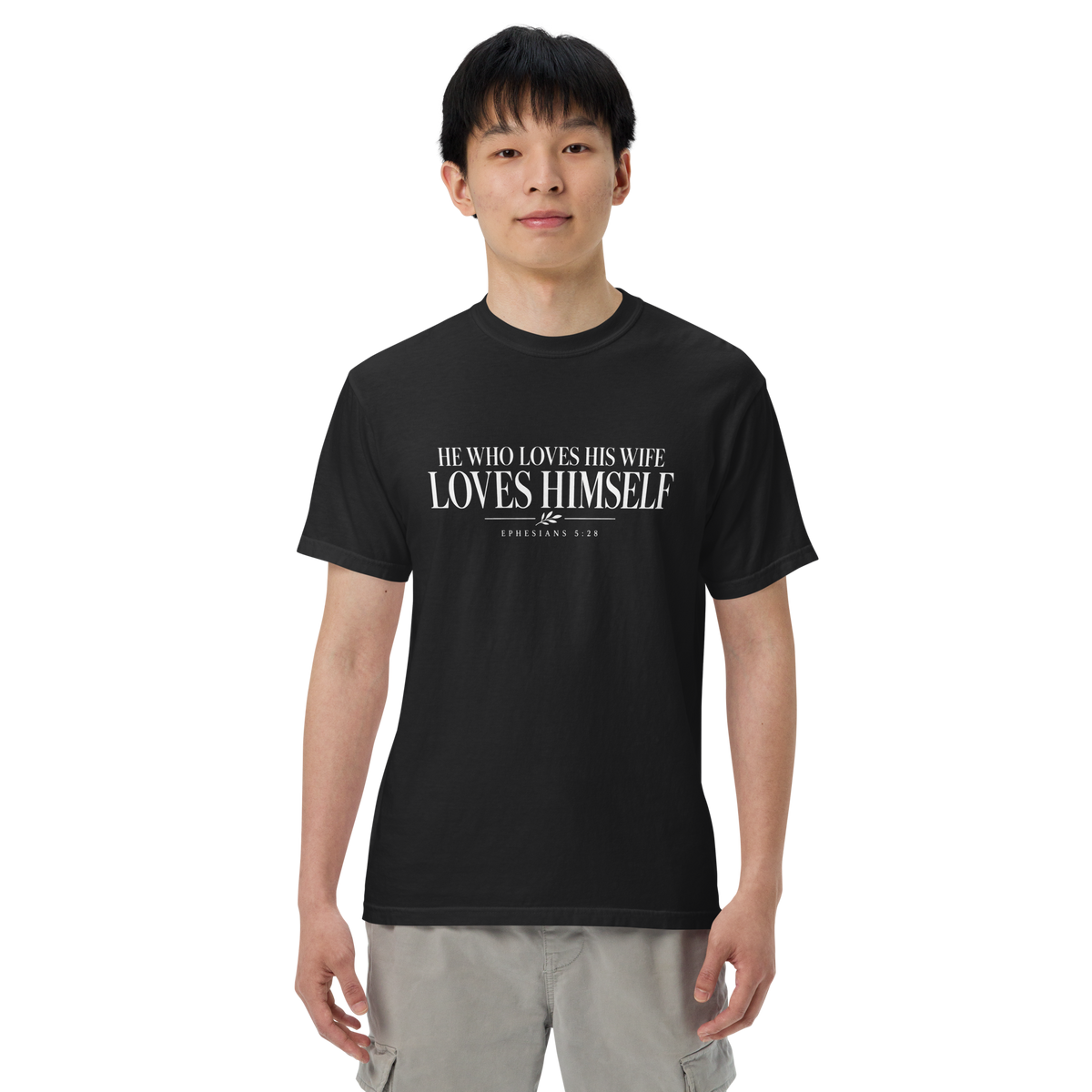 Unisex garment-dyed heavyweight t-shirt
