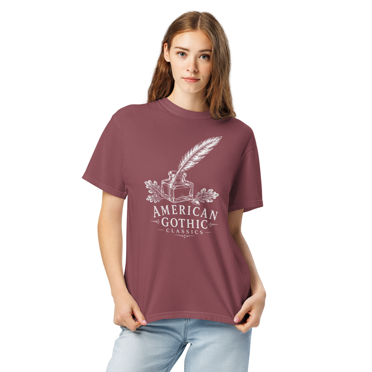 American Gothic Classics Comfort Colors Shirt, Literary Gothic Tee, Book Lover Apparel