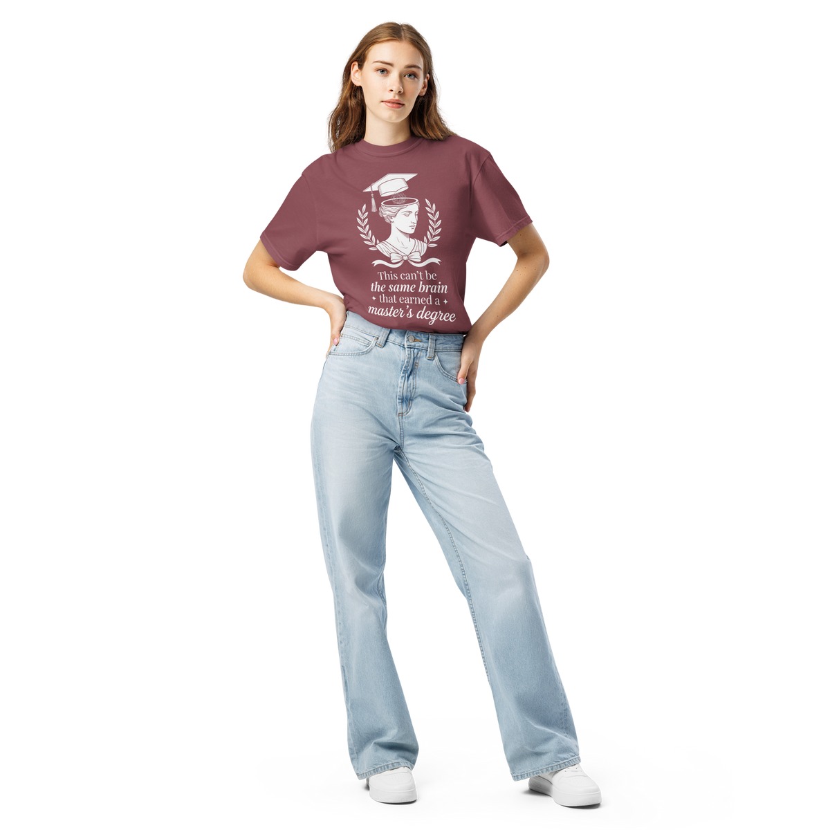 Funny Grad School Shirt, Master’s Degree Brain Humor Tee, Academic Gift