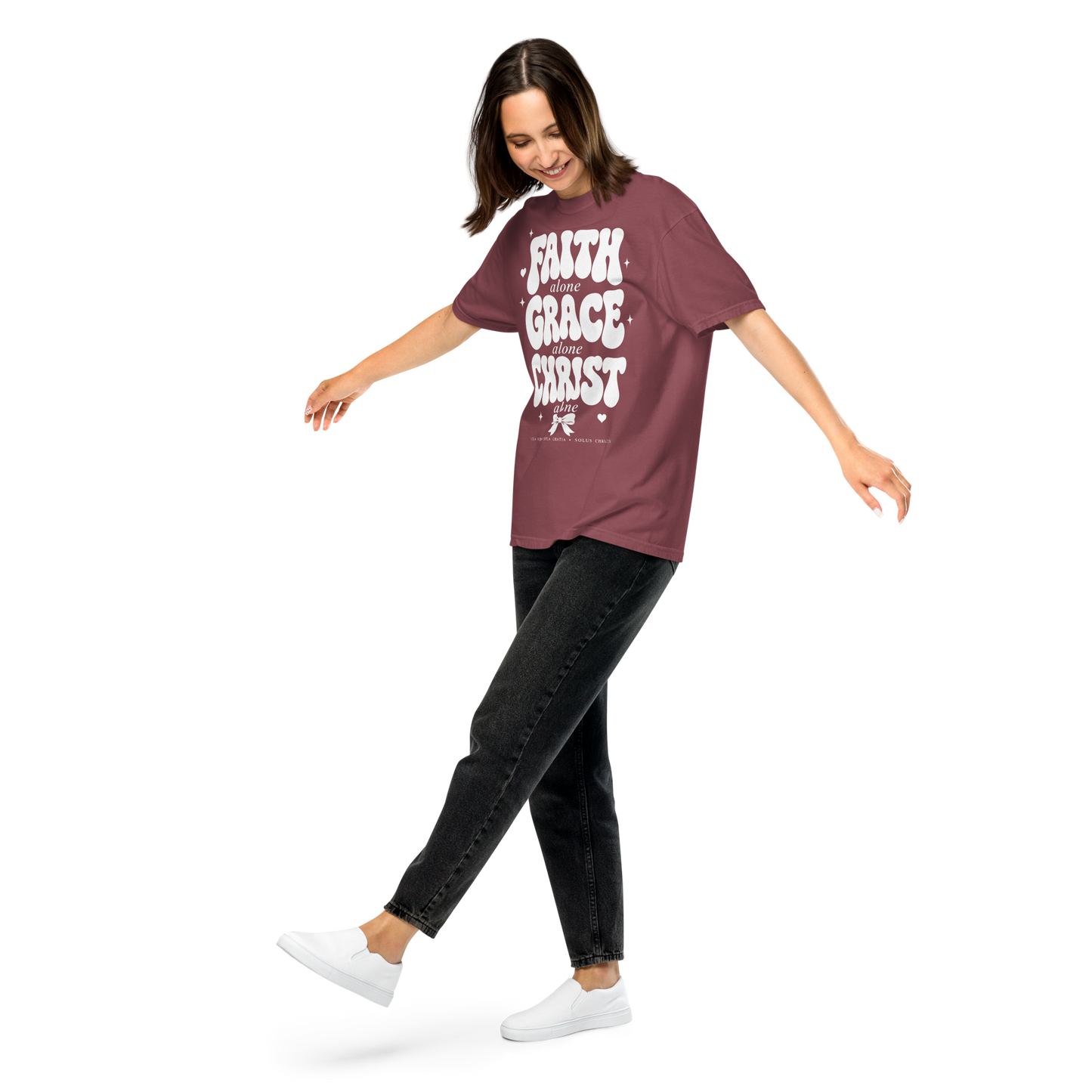 Faith Grace Christ Alone Comfort Colors 1717 Shirt, Christian Shirt, Sola Fide Sola Gratia Solus Christus Tee, Faith Gift